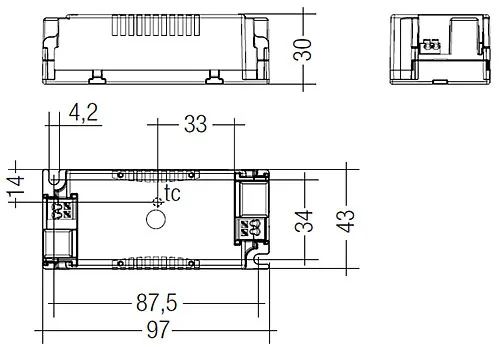 30W 700mA fixC SC ADV Constant Current LED Driver 87500342  Tridonic LC